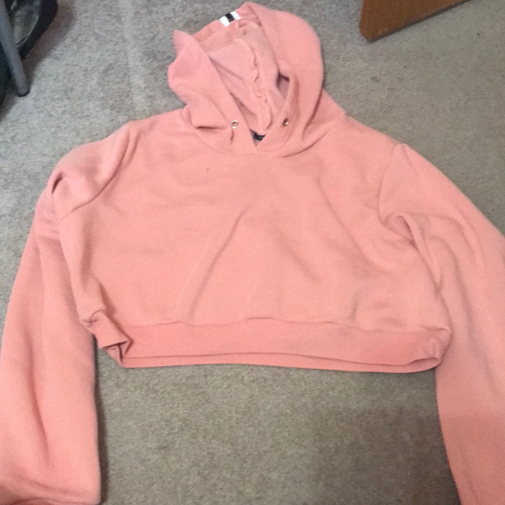Crop top pink sweater